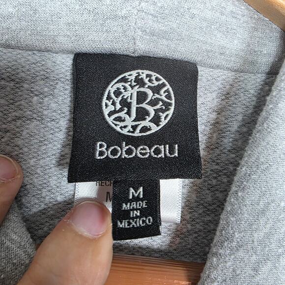 Bobeau One Button Fleece Wrap Cardigan Size Medium - Picture 4 of 6